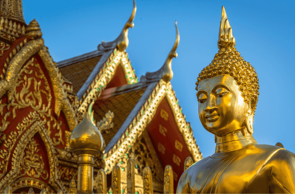 detall d'un detsl temples més icònics de Tailàndia