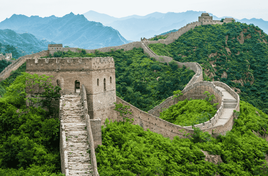 detall de la gran muralla xinesa