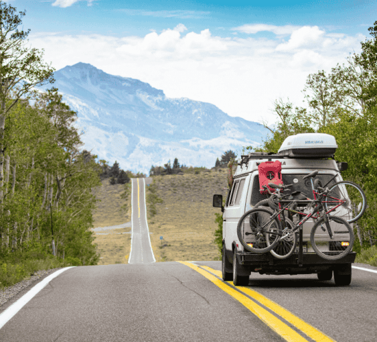 detall d'un viatge amb autocaravana