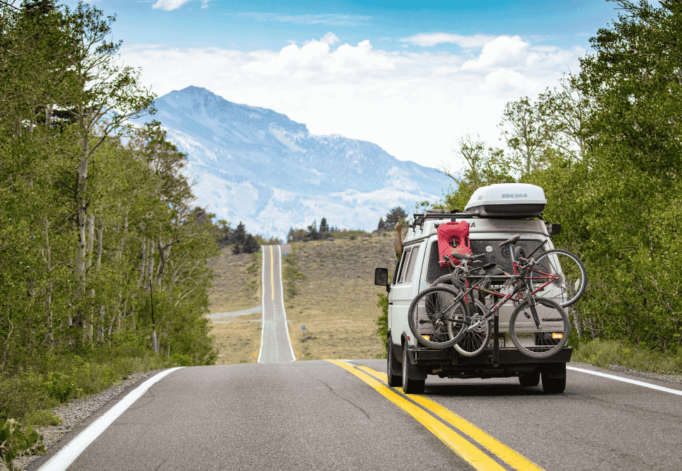 detall d'un viatge amb autocaravana