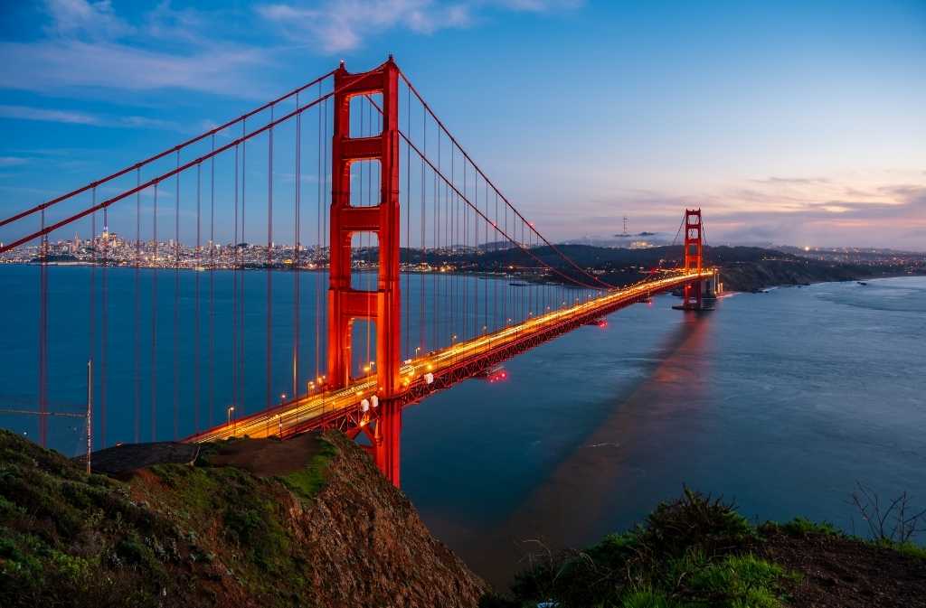 detall del pont golden gate a san francisco a eeuu