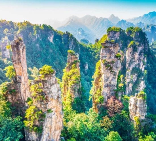 detall de Zhangjiajie, ubicat a la xina