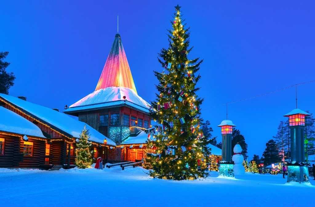 Detall de la casa del pare noel a Rovaniemi a la Lapònia