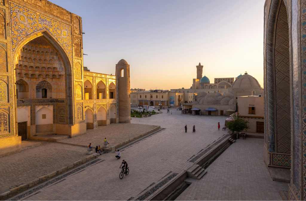 detall d'una ciutat ubicada a uzbequistan