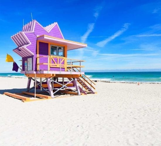 detall d'una platja ubicada a miami