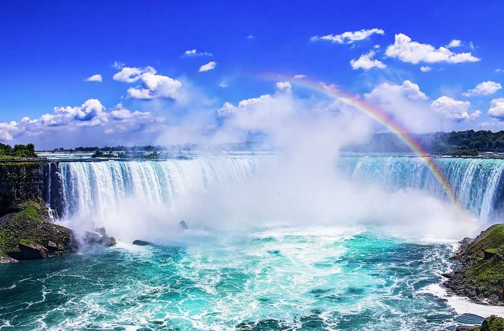 detall de les cataractes del niàgara desde eeuu